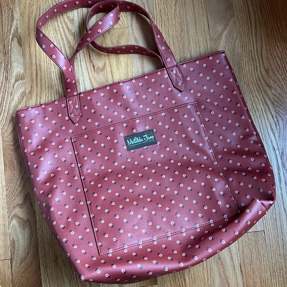 VGUC Matilda Jane Faux Leather Tote